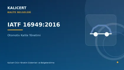IATF 16949:2016 Otomotiv Kalite Yönetimi kurumsal kapak görseli