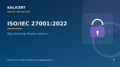 ISO IEC 27001:2022 Bilgi Güvenliği Yönetim Sistemi kurumsal kapak görseli